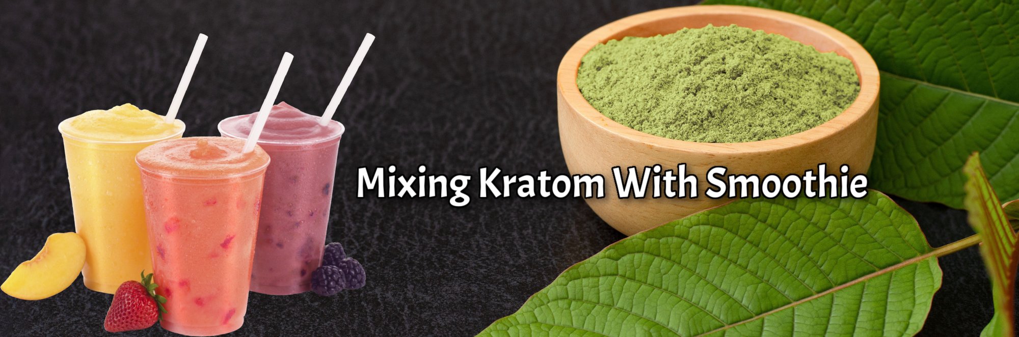 image of mixing kratom with smoothie