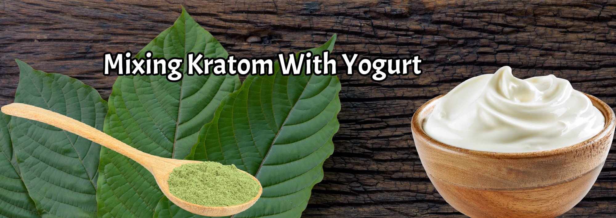 image of mixing kratom with yogurt