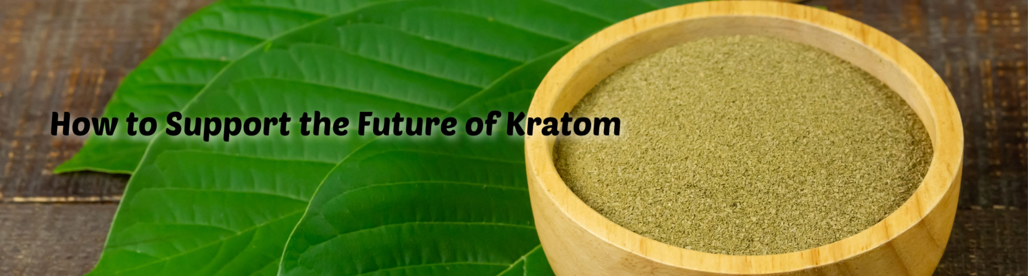 image of how to support the future of kratom